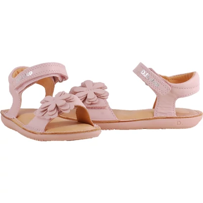 Rózsaszín virágos barefoot dd step szandál párban