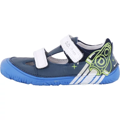 Kék, rakétás, barefoot (mezítlábas) dd step szandálcipő
