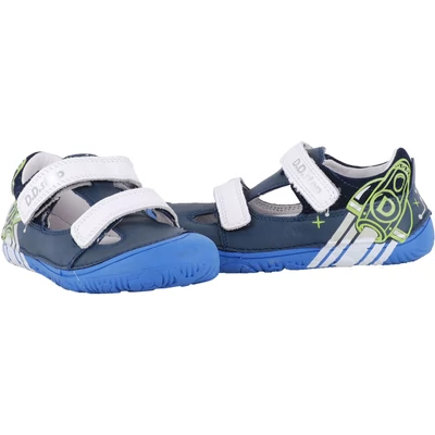 Kék, rakétás, barefoot (mezítlábas) dd step szandálcipő