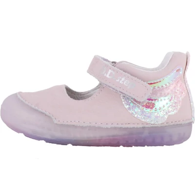 Lila, flitteres, anygalszárnyas, hajlékony talpú dd step balerina
