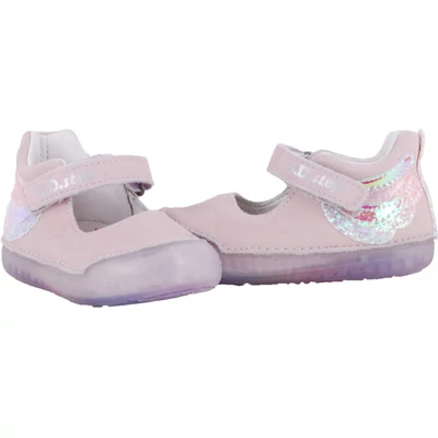 Lila, flitteres, anygalszárnyas, hajlékony talpú dd step balerina