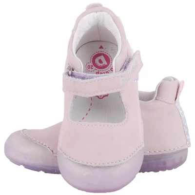 Lila, flitteres, anygalszárnyas, hajlékony talpú dd step balerina