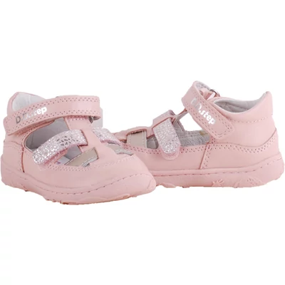Rózsaszín-ezüst, barefoot dd step szandálcipő