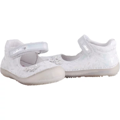 Ezüst, kisvirágos, barefoot dd step balerina