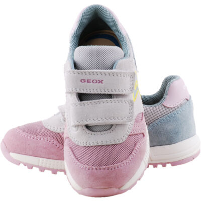 Krém-rózsaszín, kék, lélegző talpú, Geox cipő