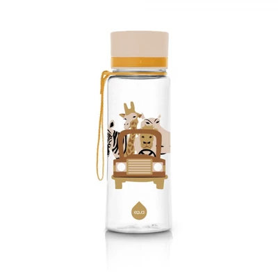 Vadállatos, 600 ml-es, csöpögésmentes, BPA mentes Equa gyerek kulacs
