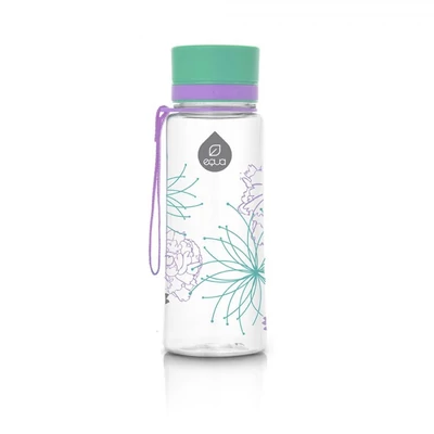 Virágos, 400 ml-es, csöpögésmentes, BPA mentes Equa gyerek kulacs