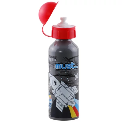 Szürke, űrhajós, csöpögésmentes, Must fém, BPA mentes kulacs