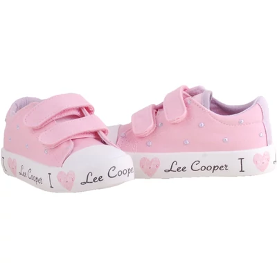 Rózsaszín  Lee Cooper vászoncipő párban