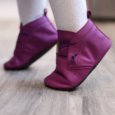Lila, gumifűzős, tappancsos, Liliputi, puhatalpú cipő
