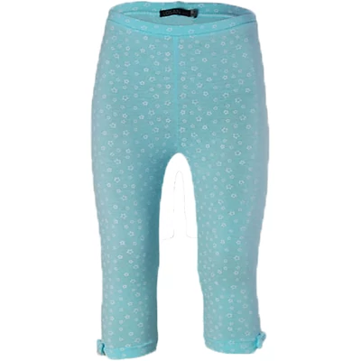Losan világoskék, csillagos, masnis, 3/4-es leggings (92)
