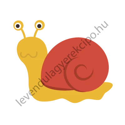 Csiga ovis öntapadós jel 2X2cm