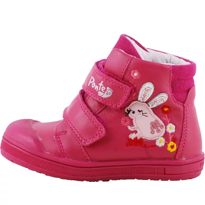 Pink, nyuszikás, nagy gumi orrú, Ponte 20 supinált cipő