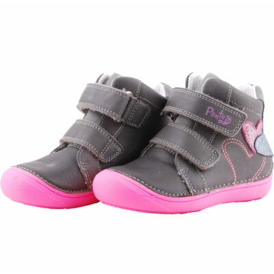 Szürke-pink, szívecskés, Ponte 20 supinált cipő