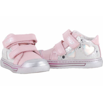 Rózsaszín, szívecskés, Ponte20 supinált cipő