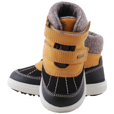 Mustár-fekete, vízálló, Gore-Tex, bundás, Primigi bakancs