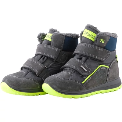 Szürke-neonzöld, vízálló, Gore-Tex, bundás, Primigi bakancs