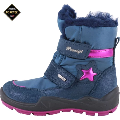 Kék-pink, vízálló, bundás, Gore-Tex, Primigi bakancs