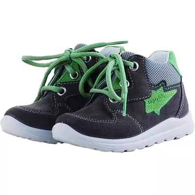 Szürke, zöld fűzős Superfit cipő