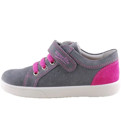 Szürke, pink gumi fűzős, tépőzáras, Superfit cipő