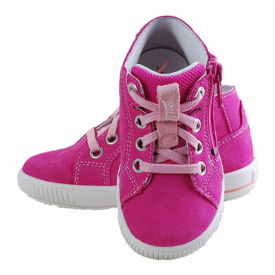 Pink, fűzős-cipzáras, pillangós Superfit cipő