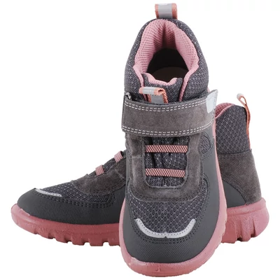 Szürke-sötétrózsaszín, Gore-Tex, vízálló, magasszárú cipő