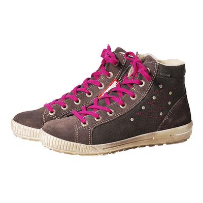 Superfit sötétszürke, lila fűzős, bundás, Gore-Tex-es vízhatlan bakancs