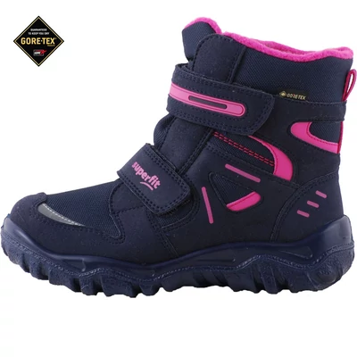 Sötétkék-pink, bundás, vízálló, Gore-Tex, lányka, Superfit bakancs