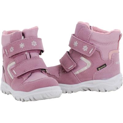 Lilásrózsaszín, hópelyhes, bundás, vízálló, Gore-Tex, Superfit bakancs