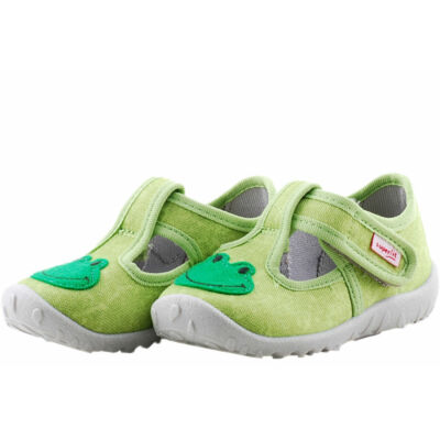Zöld, békás, Superfit vászoncipő