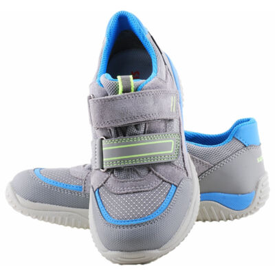 Szürke-kék-neon, Gote-Tex, vízálló, Superfit edzőcipő