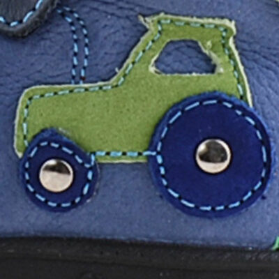 Kék-zöld, traktoros, Szamos supinált cipő