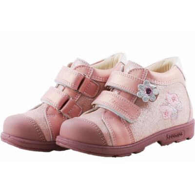 Csillogó rózsaszín, pillangós, Szamos supinált cipő
