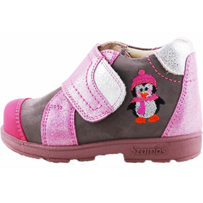 Szürke-rózsaszín, pingvines, Szamos supinált cipő