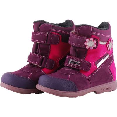 Lila-pink virágos, termo béléses, vízálló, Szamos supinát bakancs