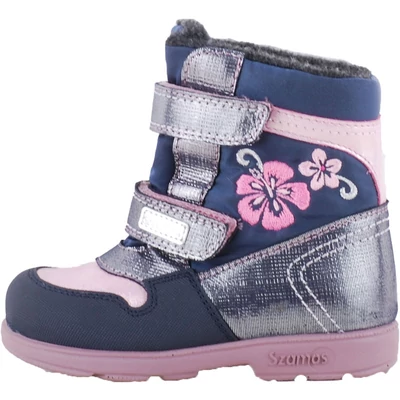 Vízálló, bundás, virágos Szamos supinált bakancs