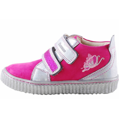 Pink, ezüst pillangós, hajlékony talpú, Szamos cipő